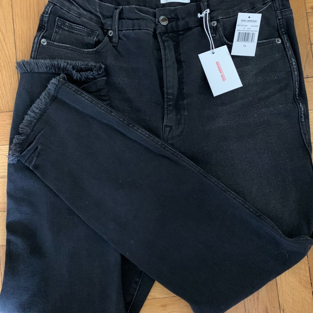 Good American Good Curve Black skinny jeans